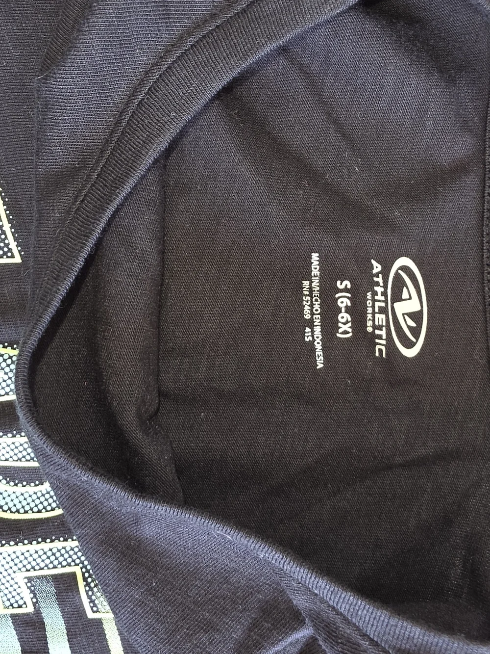 Athletic Works Black Tee with Mint 'We Are Powerful' Graphic